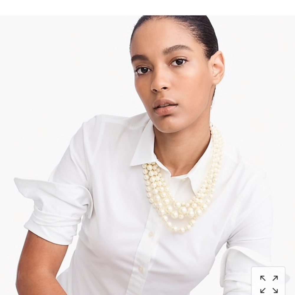 J. Crew pearl twisted hammock necklace - Picture 3 of 4